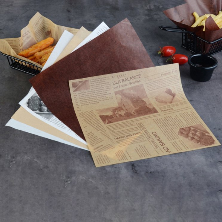Hamburger Packaging Paper Printing Wrapping Grease Proof Paper Sandwich Greaseproof Shawarma Food Grade Wax Paper