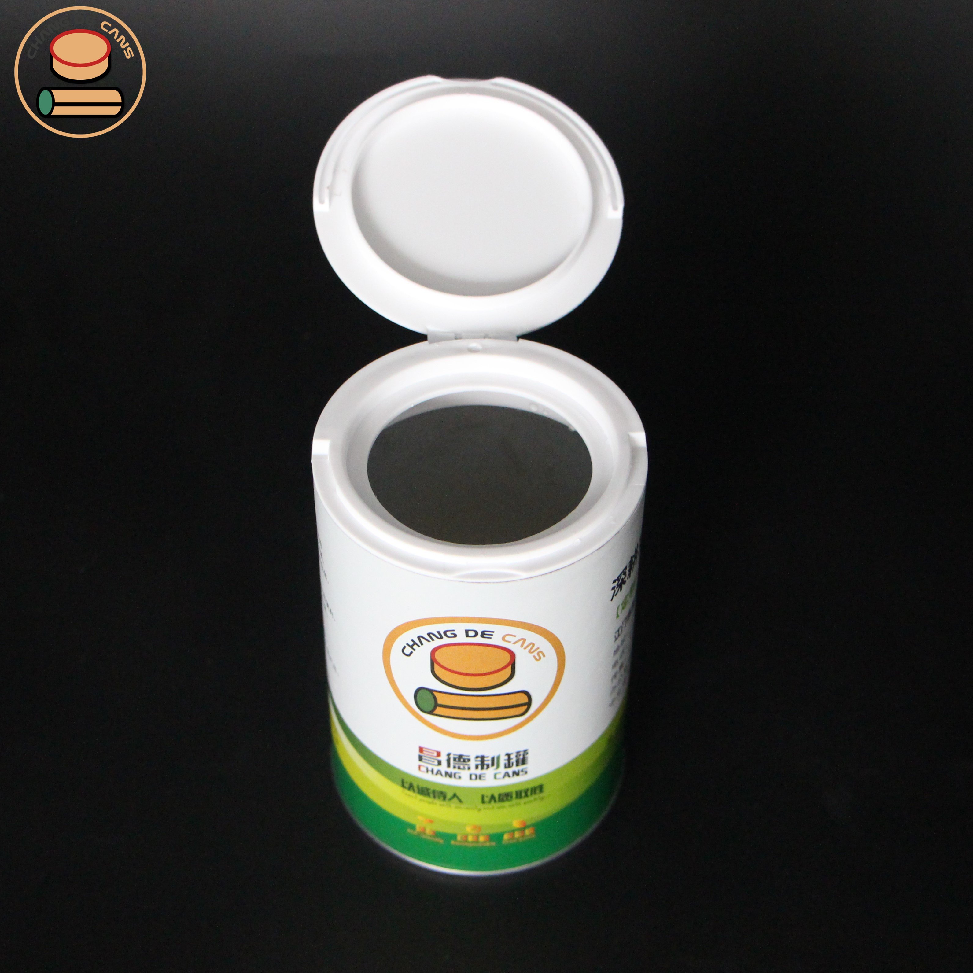 Sugar Salt seasoning Shaker cardboard Canister powder packaging composite paper cans with customize logo printing