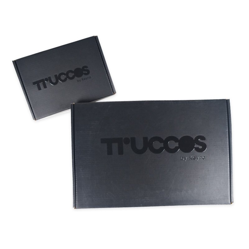 SENCAI Wholesale Customized Black Matte Corrugated Shipping Boxes With UV Emboss Logo Clothes Package Mailer Paper Box