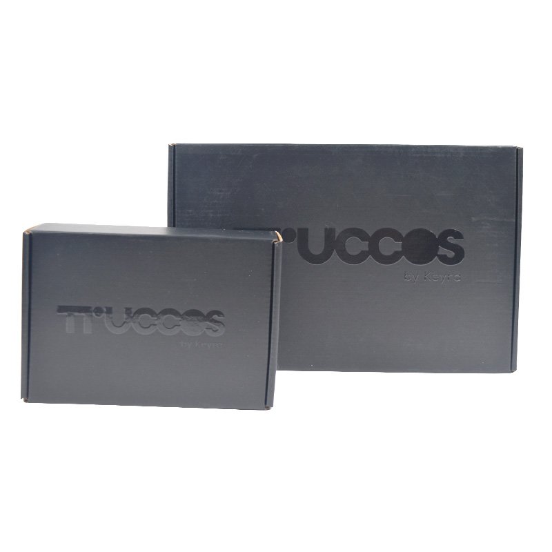 SENCAI Wholesale Customized Black Matte Corrugated Shipping Boxes With UV Emboss Logo Clothes Package Mailer Paper Box
