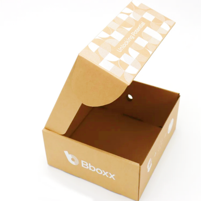 WholesaleFoldable Air Transport Packaging Paper Box CustomizedRecyclable Brown Corrugated Clothing Underwear Packaging Paper Box