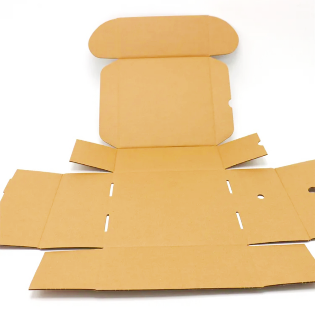 WholesaleFoldable Air Transport Packaging Paper Box CustomizedRecyclable Brown Corrugated Clothing Underwear Packaging Paper Box