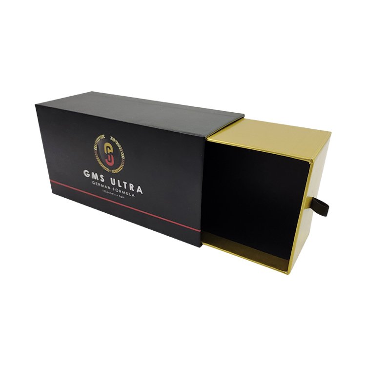 Custom logo luxury jewelry packaging box print slide drawer gift cardboard rigid box for skincare makeup