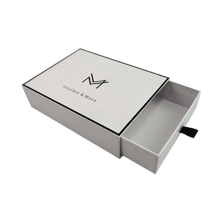 Custom logo luxury jewelry packaging box print slide drawer gift cardboard rigid box for skincare makeup