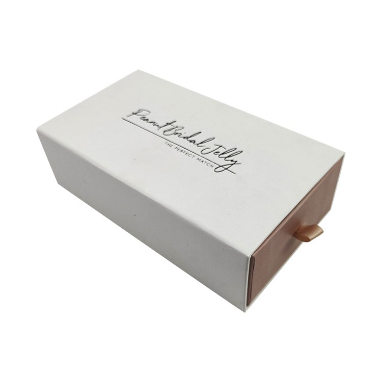 Custom logo luxury jewelry packaging box print slide drawer gift cardboard rigid box for skincare makeup