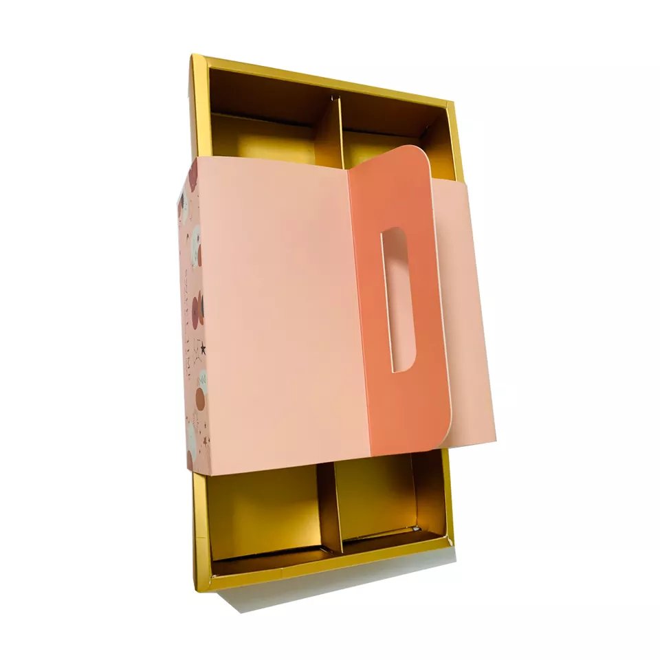 Design Portable Exquisite Colored Food Corrugated Cake Gift Boxes Hot Selling New Coated Paper Packing Box Custom Made Deyibao