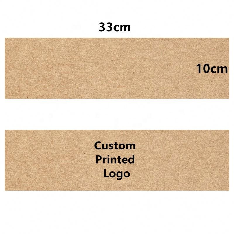 Factory Custom Printed Logo Kraft Paper Sleeve Muslin Swaddle Blankets Packaging Baby