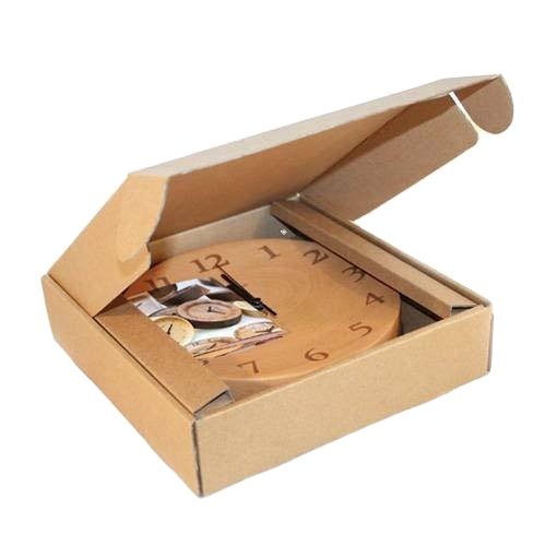 Wholesale double sides brown shipping paper box with corrugated mailer packaging boxes for clocks