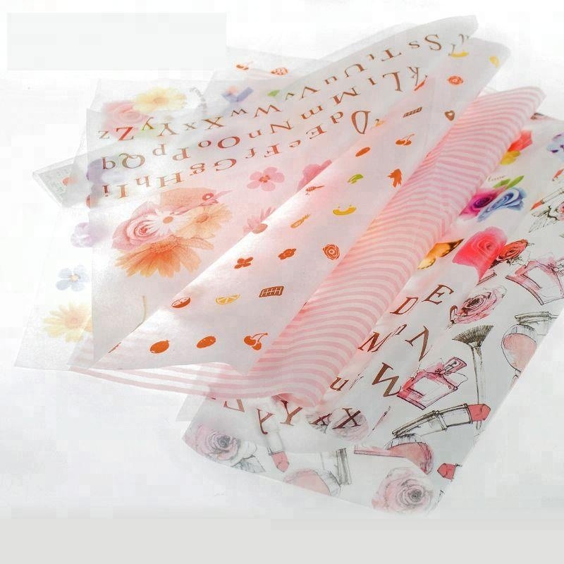 Colorful Custom Silk Printing Paper customized logo wrapping tissue paper for Gifts Packaging