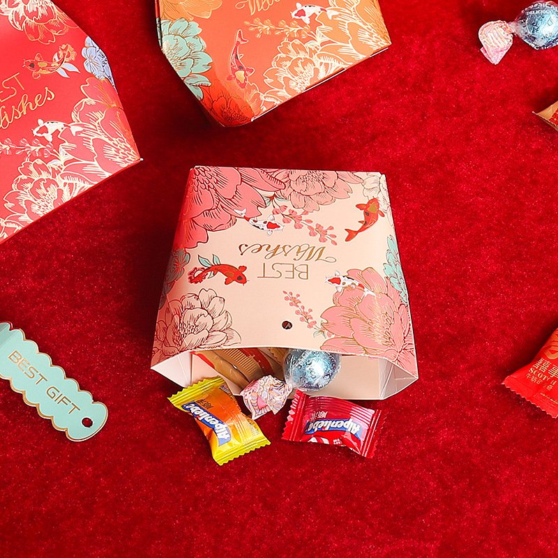 Customized Paper Box Cookie Christmas Favors Valentine's Day Cookie Box Packaging Paper Boxes Wedding For Candy