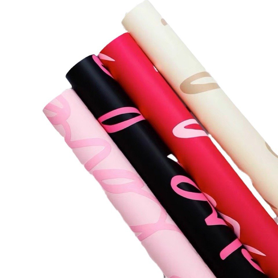 2024 new Valentine's Day wedding limited LOVE waterproof laminating Fein paper bouquet gift flower wrapping paper