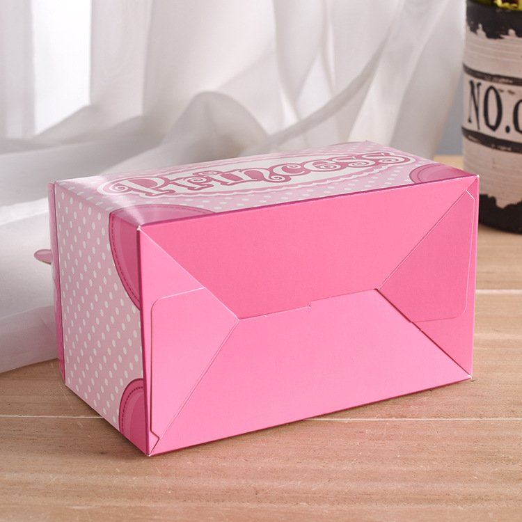 Custom Packaging Boxes Wholesale Logo Printing Paper Gift Box Small Cakes Candy Biscuit Bakery Dessert Box