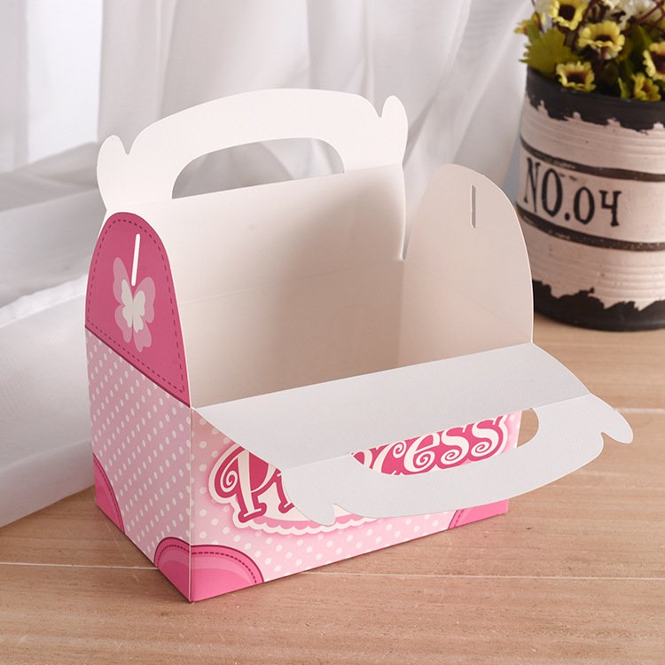 Custom Packaging Boxes Wholesale Logo Printing Paper Gift Box Small Cakes Candy Biscuit Bakery Dessert Box