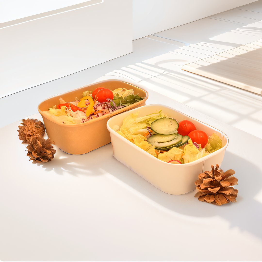 Hot Sale Custom Takeout Popular Fast Food Disposable Takeaway Packaging Recyclable Kraft Paper Food Container