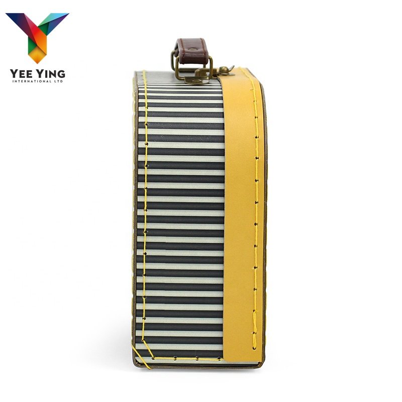 Yifeng recycled printing cardboard stuffed animals school suitcase kindergarten children's luggage cardboard suitcase with logo