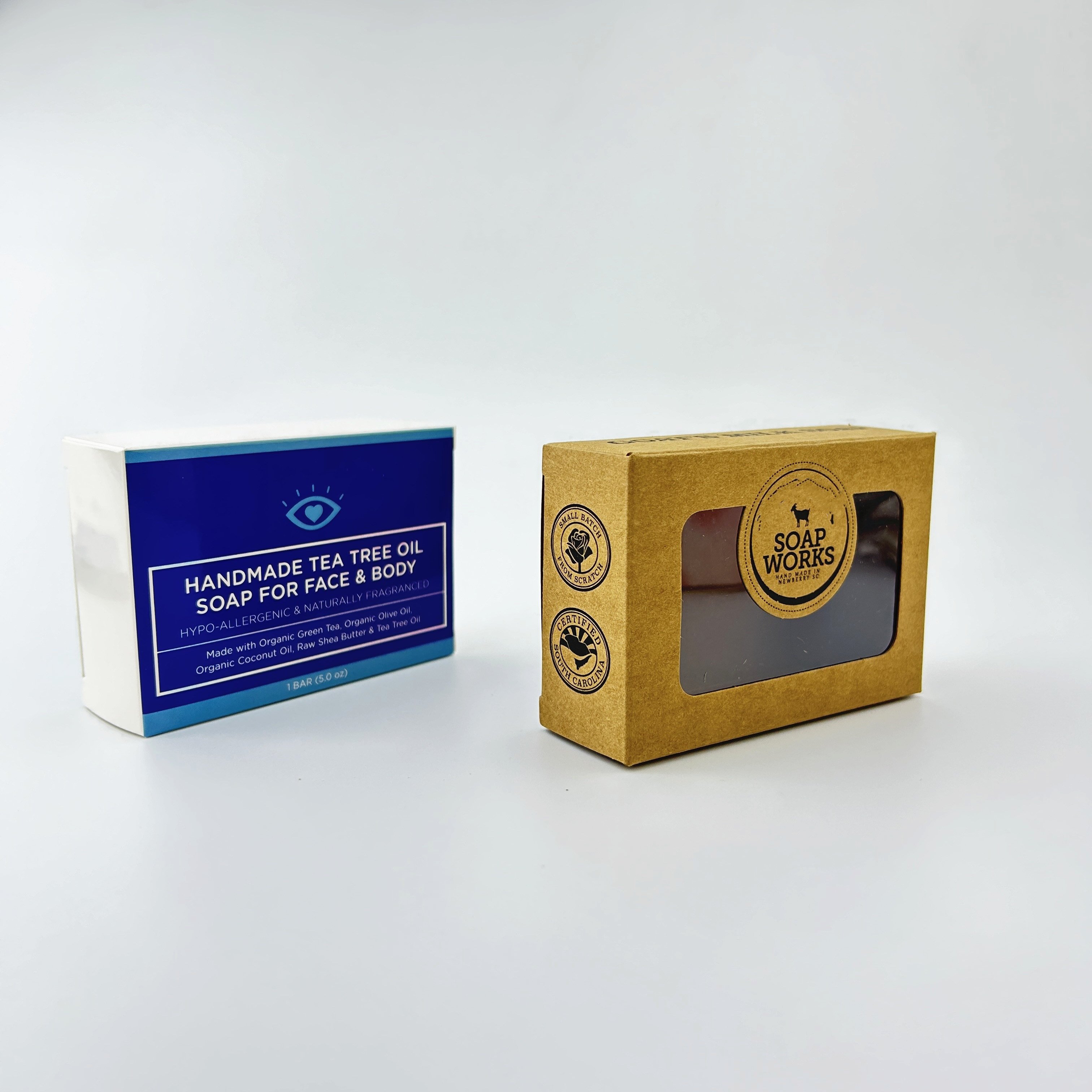 Own brand printed paper box for handmade facial soap bar packaging