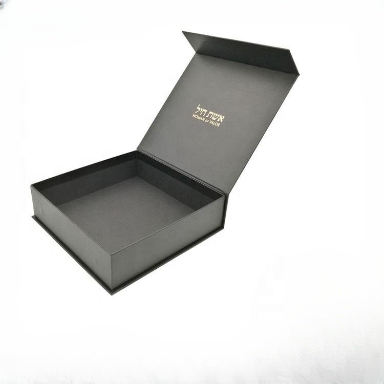 Eco friendly Logo designer Cardboard Packaging Magnetic Closure custom Black shoe rigid magnetic Paper Gift Box with logo