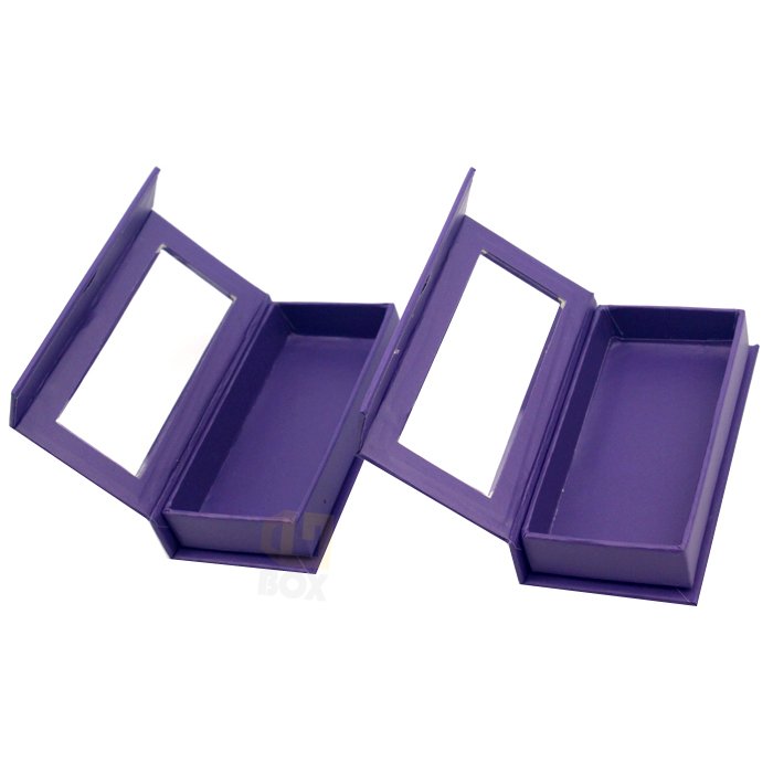 Custom Printed Lashes Art Paper Square Box Wholesale Cheap Black False Eyelash Packaging paper Box
