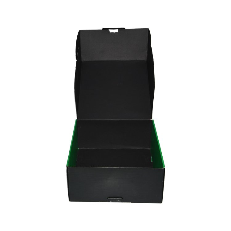 Factory Manufacturer Papieren Verpakking Matt Black Corrugated Subscription Luxury Mailer Packaging Box Custom Logo Shipping Box