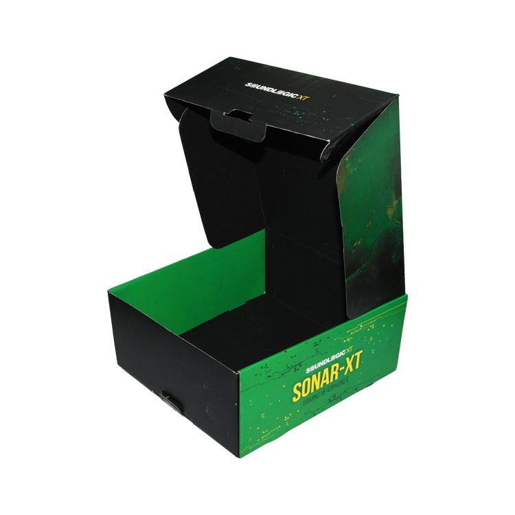 Factory Manufacturer Papieren Verpakking Matt Black Corrugated Subscription Luxury Mailer Packaging Box Custom Logo Shipping Box