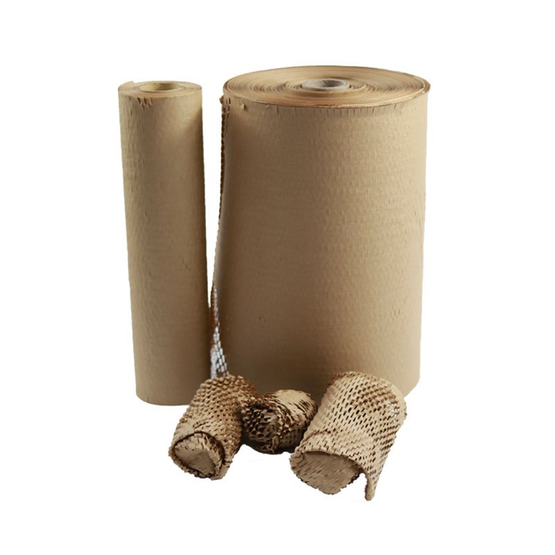 With Fragile Stickers Honeycomb Wrapping Paper Wrapping Roll Eco Friendly Packaging Material honeycomb paper