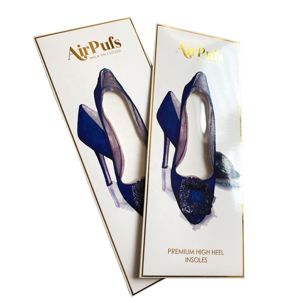 Sexy ladies high heeled shoes insole packaging sleeve