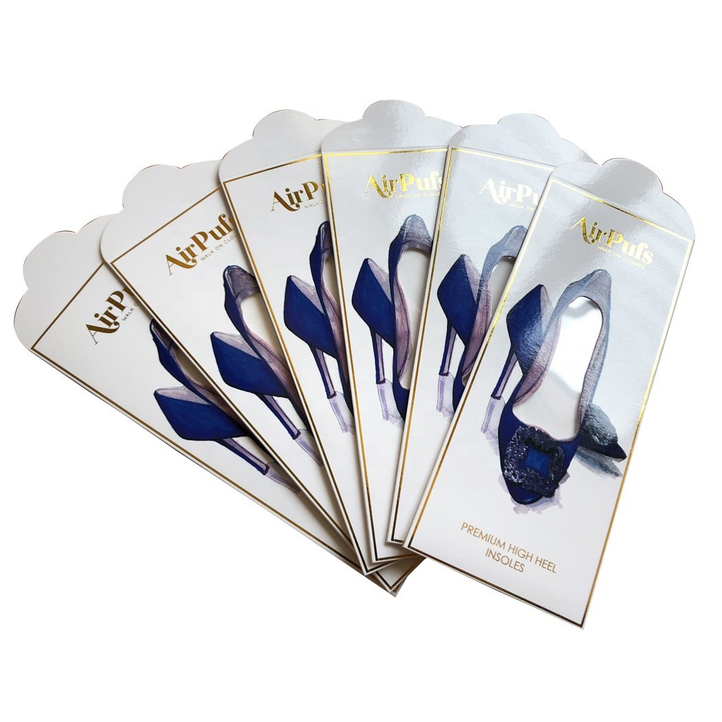 Sexy ladies high heeled shoes insole packaging sleeve
