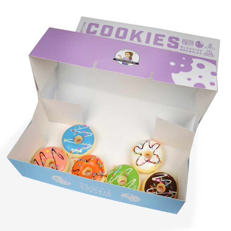 Customized Printing take away bakery Donuts paper box
