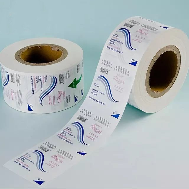 Eco-friendly wood pulp Medical Grid Lacquer printed Coated Blister Paper for Needle/Syringe