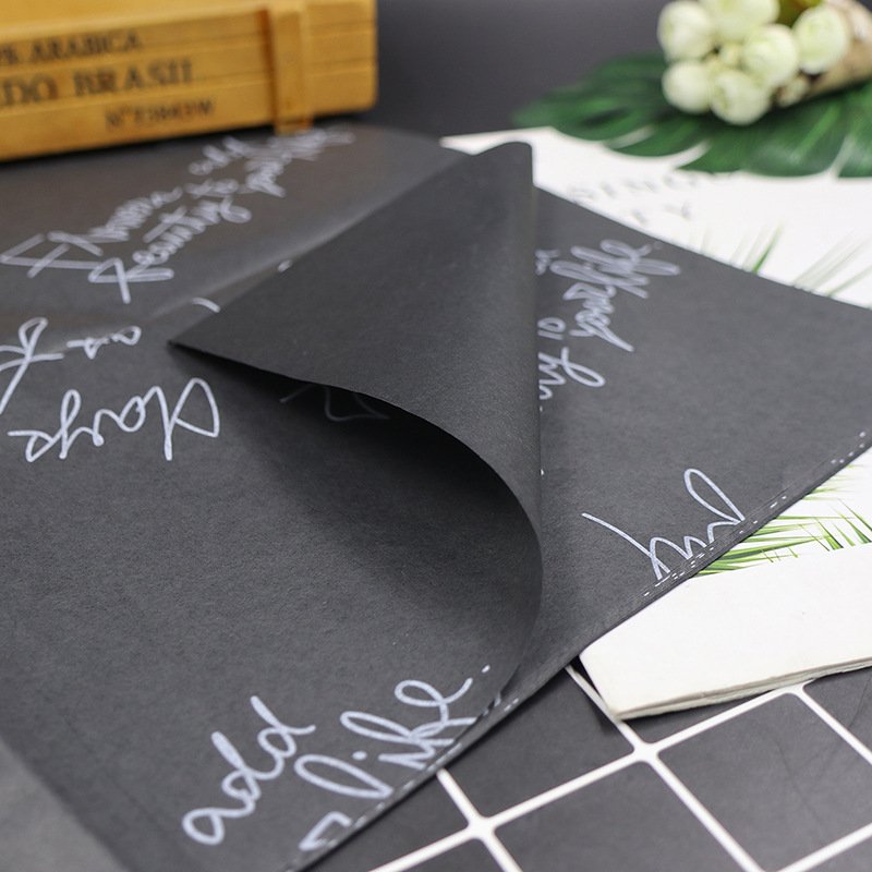 high quality clear printing pink custom made logo wrapping tissue paper for packaging