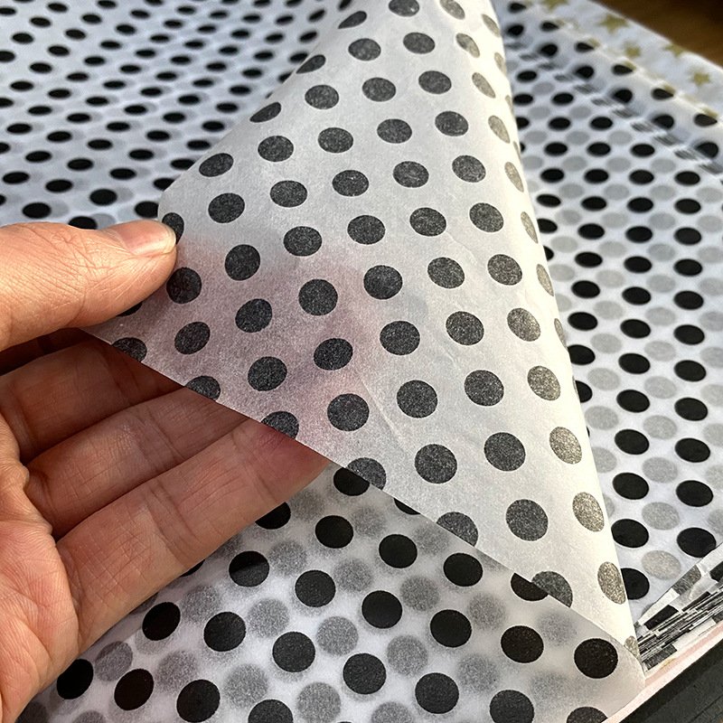 high quality clear printing pink custom made logo wrapping tissue paper for packaging