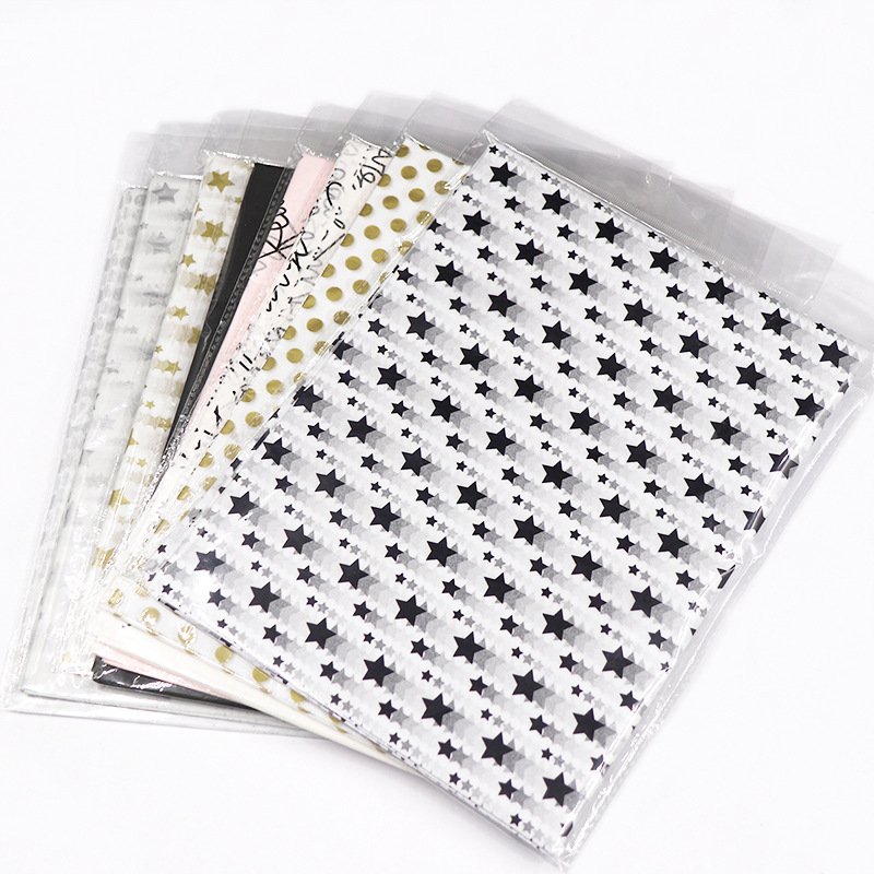 high quality clear printing pink custom made logo wrapping tissue paper for packaging
