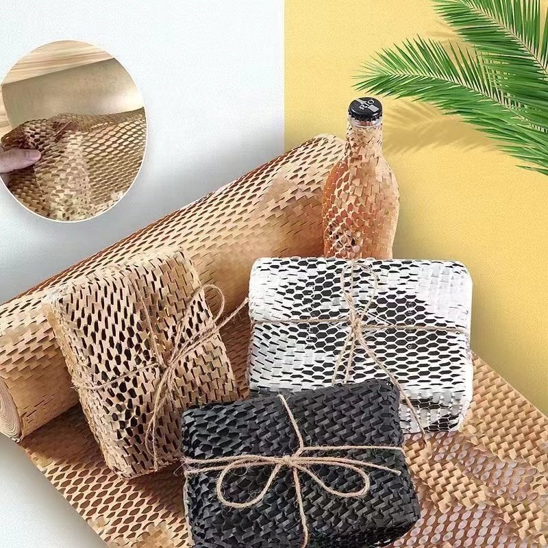 Honeycomb Packaging Paper Paper Recyclable Moving Supplies Cushion Wrapping Paper for Packing glass