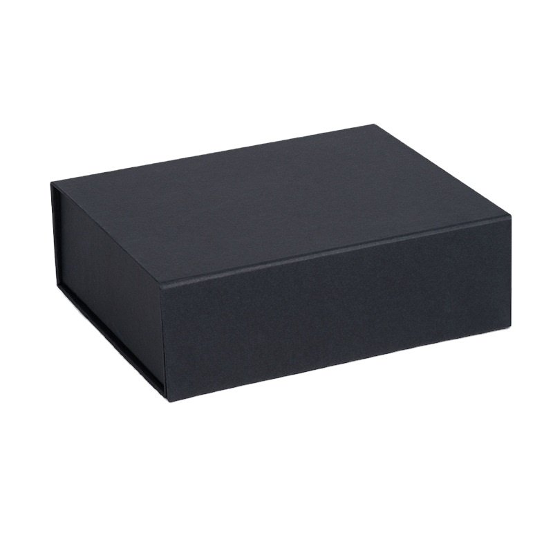 wholesale custom with logo luxury cardboard magnet magnetic black cosmetic paper box gift packaging boxes