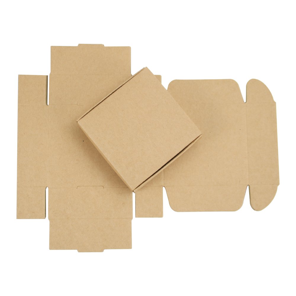 Black White Brown Multi Size Jewelry Boxes Custom Gift Paper Box Packaging Kraft Paper Box for Accessories Candy Gift Packing