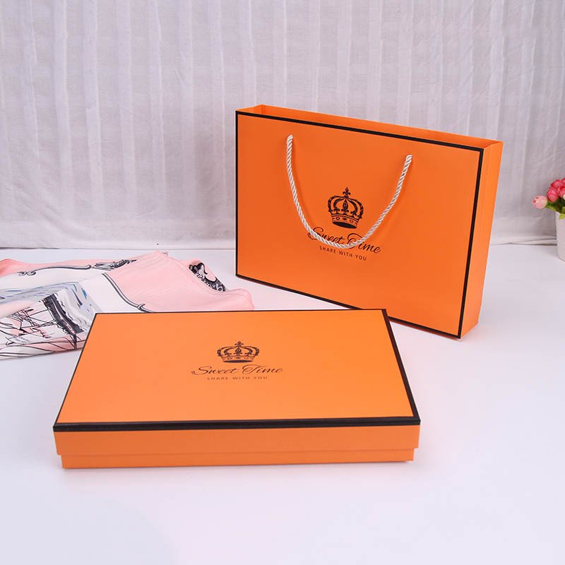 Hot Sale Custom T-shirt Packaging Boxes Cardboard Paper Boxes Mens Tie Sets Gift Box Logo