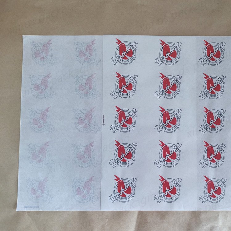 Hot foods wrapper customized fast food food grade wrapping paper