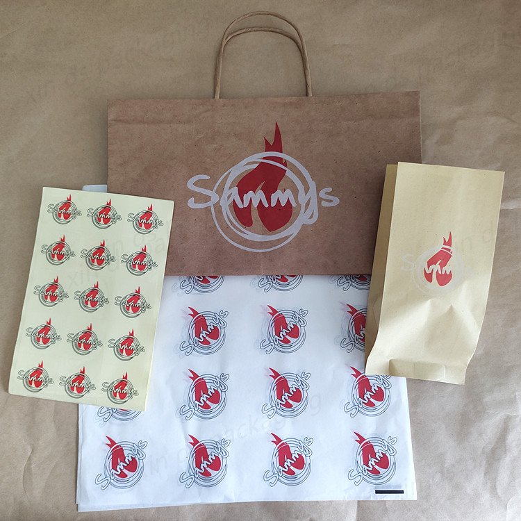 Hot foods wrapper customized fast food food grade wrapping paper