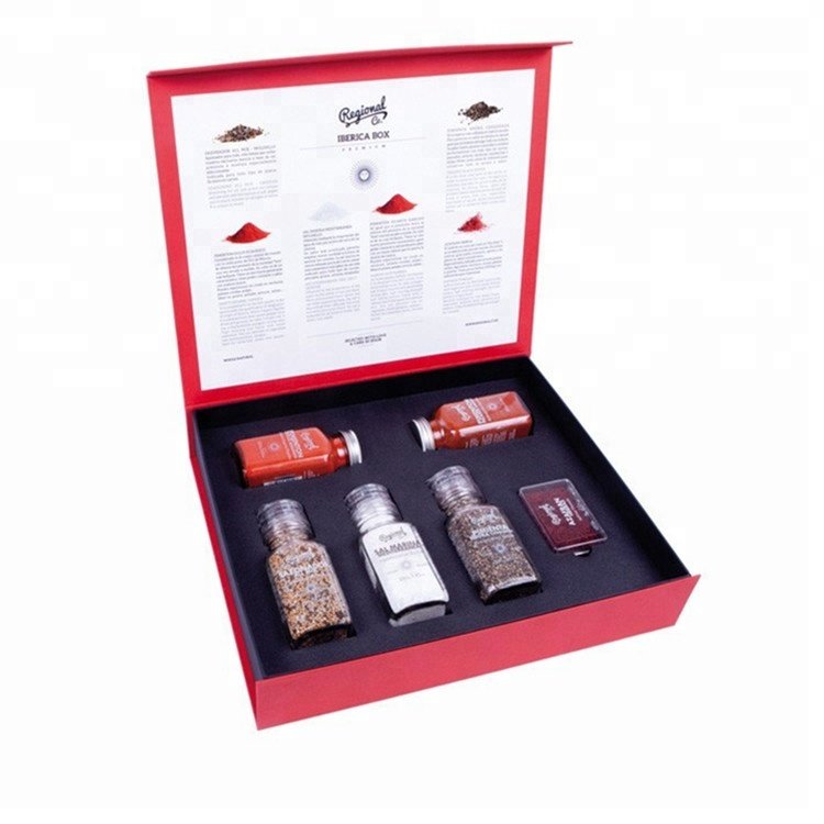 Black Custom Logo Magnetic Closure Packaging Box with Foam Insert