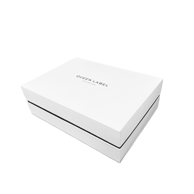 Luxury Rigid Cardboard Packaging White Box Removable Lid Gift Boxes white shipping boxes christmas gifts guangdong