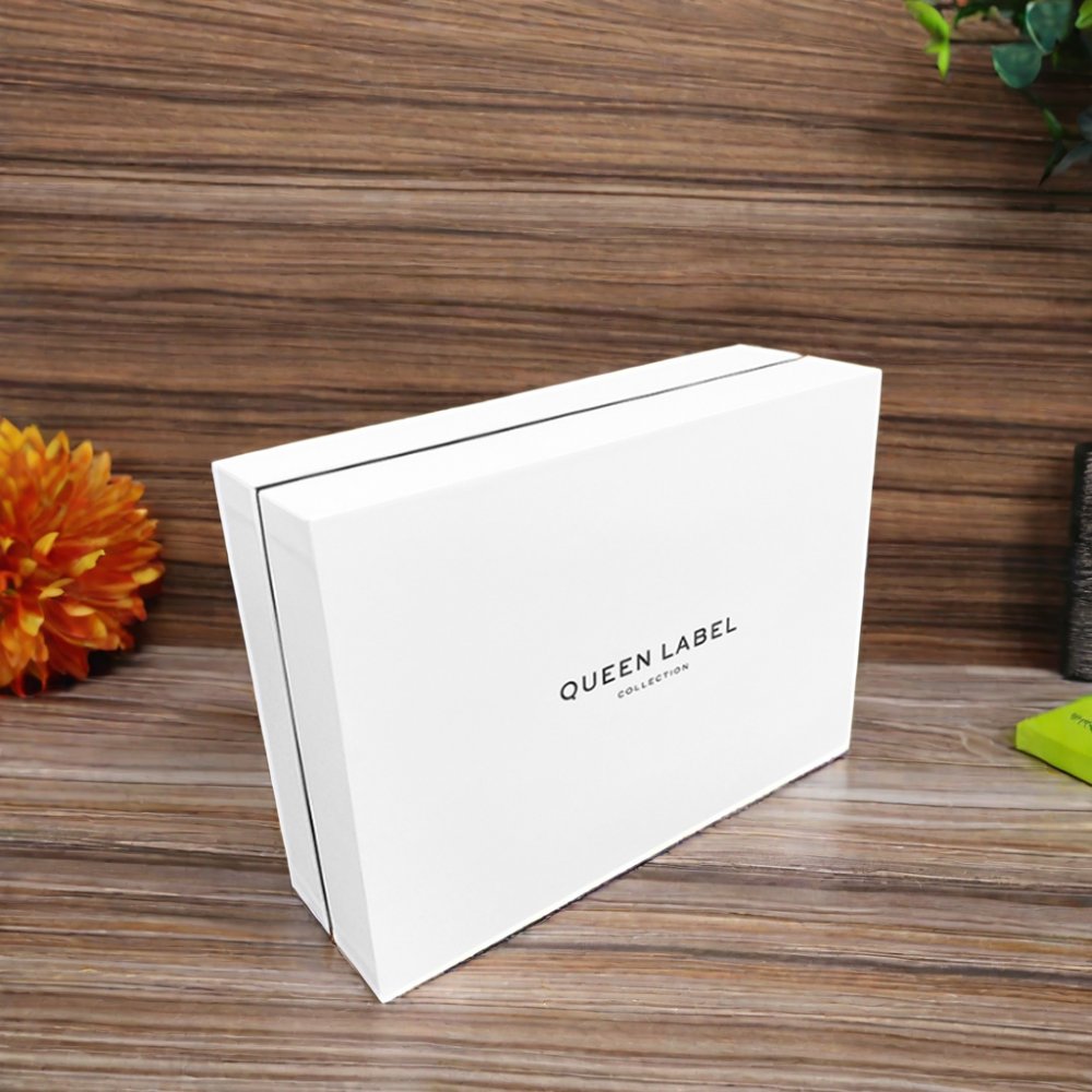 Luxury Rigid Cardboard Packaging White Box Removable Lid Gift Boxes white shipping boxes christmas gifts guangdong