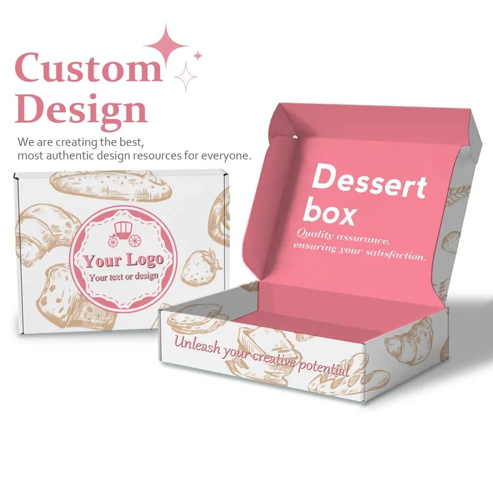 Wholesale cardboard paper container food packaging disposable custom logo sushi takeaway togo box