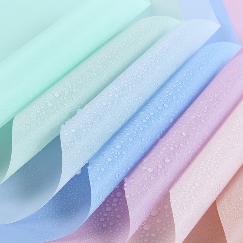 20 PCS Pack Thin Solid Flower Paper Waterproof Floral Bouquet Wrapping Paper Florist Supplies Packaging Paper for Wedding Gift
