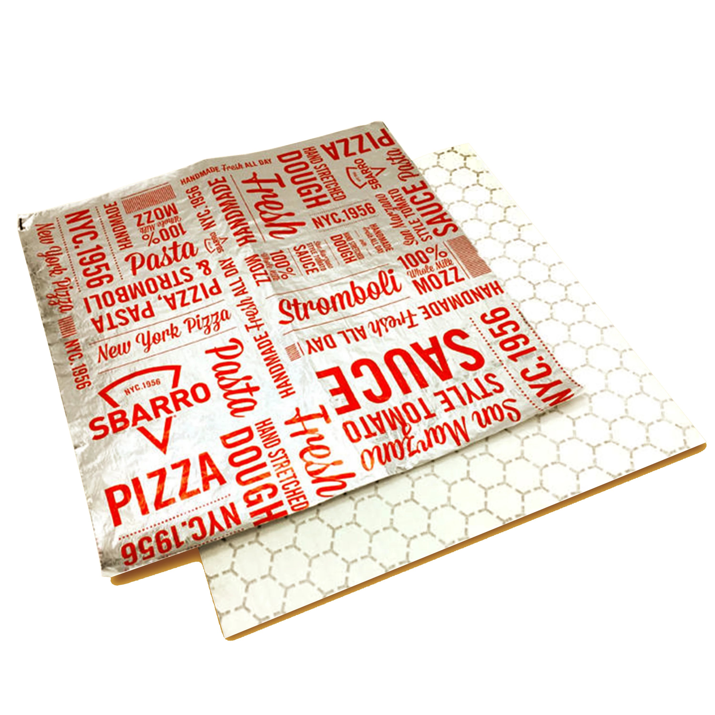 Custom Sandwich Wrap Aluminum Foil Honeycomb Deli Parchment Paper For Food Wrappers