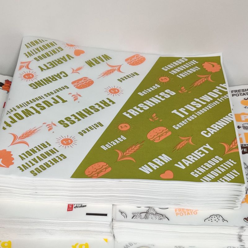 Custom Sandwich Wrap Aluminum Foil Honeycomb Deli Parchment Paper For Food Wrappers