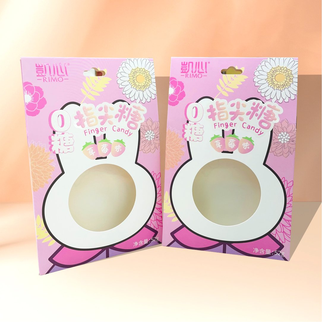Soy Ink printing folding paper gift box with clear window packaging bakery boxes for candy and Waffles