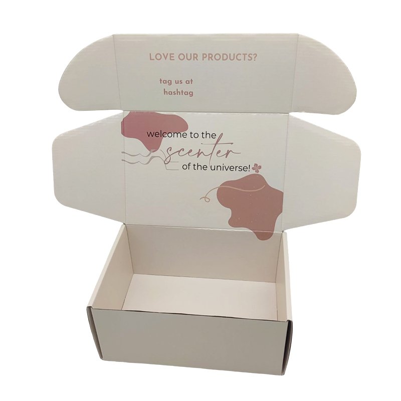 Custom Emballage Pink Corrugated Packaging Package Paper Carton Shipping Box Packaging Mailer Postal Boxes For Packiging