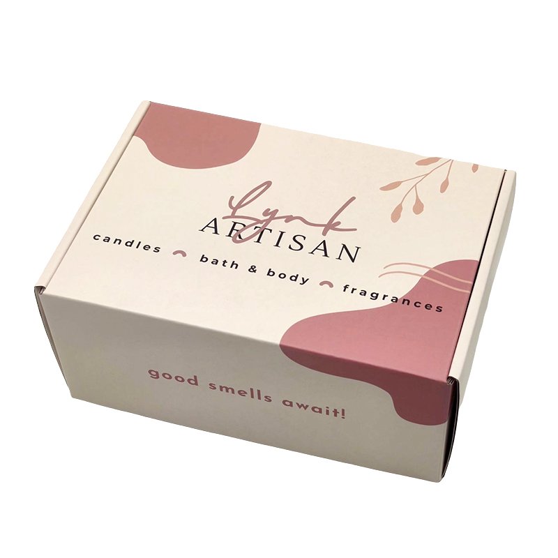 Custom Emballage Pink Corrugated Packaging Package Paper Carton Shipping Box Packaging Mailer Postal Boxes For Packiging