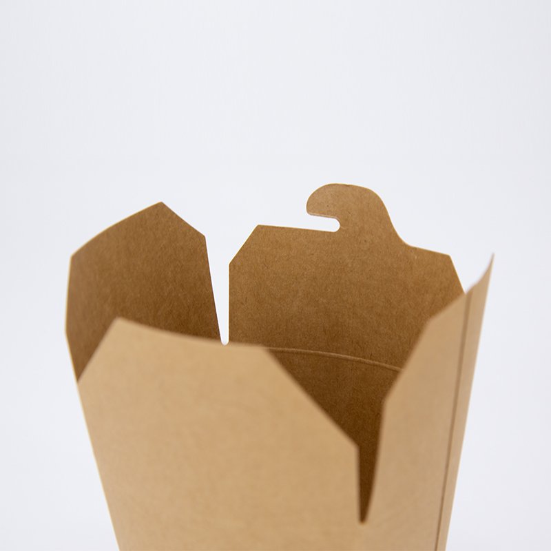 Disposable brown food salad bowl paper bowl with own LOGO hdpk