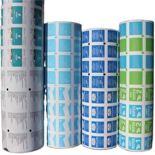 Factory price Alcohol Prep Pad Packaging Paper in Roll, 83g Aluminum Foil Paper